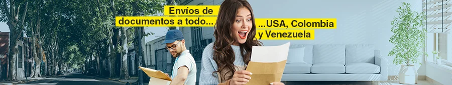 envios hacia Colombia, México y Venezuela