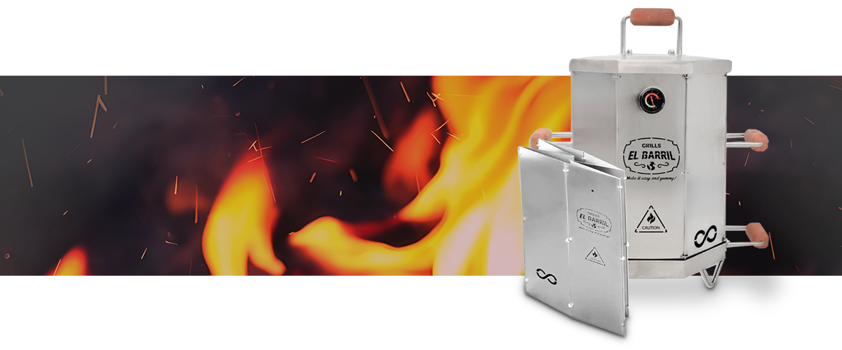 Barril Asador Mediano Plegable