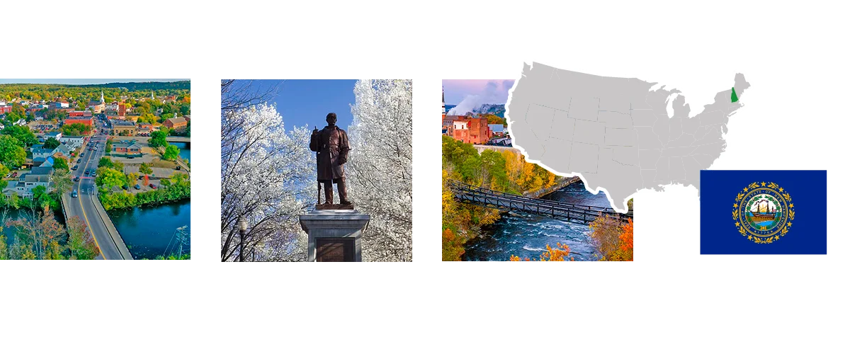 Envíos de cajas, mercancía y documentos de New Hampshire Estados Unidos a Colombia y Venezuela