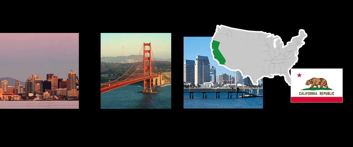 Cobertura frecuente de envíos desde California