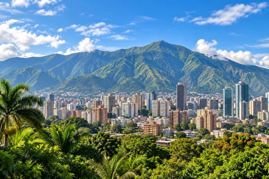Caracas y las montañas del Ávila, Venezuela